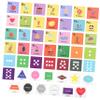 BCOATH Educational Letter Cognitive Cards for English Words Learning Flashcards with Shape and Recognition Development Game for Early Education and Birthday view 1