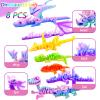 TJYZGXQ 8pcs 3D Printed Dinosaur Skeletons, Dragon,T-Rex Fidget Toys,Flying Dragon3D Printed Dragon Animals Toys,Dragon Toy Kids Girl,Dinosaur Toys for Kids 5-7 Desk Gifts view 4