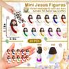 40 Pcs Mini Jesus Figurines in Bulk, Easter Little Jesus Figures With Box, Rubber Tiny Baby Jesus Loves You Figures Christ Toys for Hide and Seek Easter Egg Fillers Party Favors Gifts(Mix 10*40) view 3