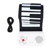 Alomejor Portable Piano, 49 Key Roll Up Piano, Foldable Silicone Keyboard with USB Charging and Built in Speaker Portable Electric for Kids Beginners Home Practice view 1