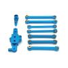 For WLtoys 124006 12423 12427 12428 1/12 Metal Fixed Rod Steering Group Servo Arm RC Car Parts And Accessories Upgrade Replacement Use RC Upgrade Parts(Blue) view 1