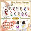 80 Pcs Mini Jesus Figurines in Bulk, Easter Little Jesus Figures With Bottle, Rubber Tiny Baby Jesus Loves You Figures Christ Toys for Hide and Seek Easter Egg Fillers Party Favors Gifts(10 * 80) view 2