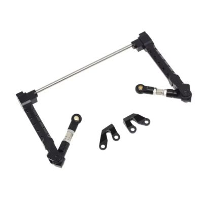 Rc Parts For Axial RR10 90048 90053 For YETI 90025 90026 90050 For Wraith 90018 1/10 Metal Anti-Tilt Rod Sway Bar RC Crawler Car(Black)