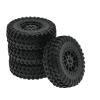 RC Car Tires Wheels For MN D90 For MN98 For MN99S MN45 For MN82 For WPL C14 C24 C34 B14 B16 B24 B36 70mm Tire Tyres Wheel Aluminum Alloy RC Car Upgrades Parts(Silver) view 4
