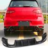 YIBASHOU Carbon Fiber Rear Diffuser Fits for Volkswagen VW Golf 7 Standard & GTI 2014-2017 Rear Bumper Diffuser Lip Spoiler Factory Outlet view 1