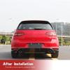 YIBASHOU Carbon Fiber Rear Diffuser Fits for Volkswagen VW Golf 7 Standard & GTI 2014-2017 Rear Bumper Diffuser Lip Spoiler Factory Outlet view 2