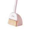 KiBcsLic Mini Broom with Dustpan for Kids, Children Housekeeping Cleaning Tools,Cute Broom Set for Preschool, Rabbit view 2