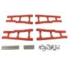 Aluminum Front & Rear Suspension A-Arms Upgrade Set for 1/10 Slash 4X4 VXL, Rustler 4X4 VXL, Stampede 4X4 VXL, Hoss 4X4 VXL  Alloy Suspension Arms Replacement for Part 3655 (Red) view 3
