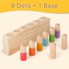 ALLABC Baby Pop Up Doll Cause and Effect Toys for Kids Ages 3-5 Preschool Games Wooden Montessori Toys for Toddlers 1-2-3 view 2