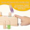 ALLABC Baby Pop Up Doll Cause and Effect Toys for Kids Ages 3-5 Preschool Games Wooden Montessori Toys for Toddlers 1-2-3 view 3