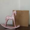 jiingekk Whimsically Wood Rocking Horse Miniature Ornament Delicate Finish Double Purpose Toy And Interior Styling Decors Wooden Rocking Horse Ornament view 3