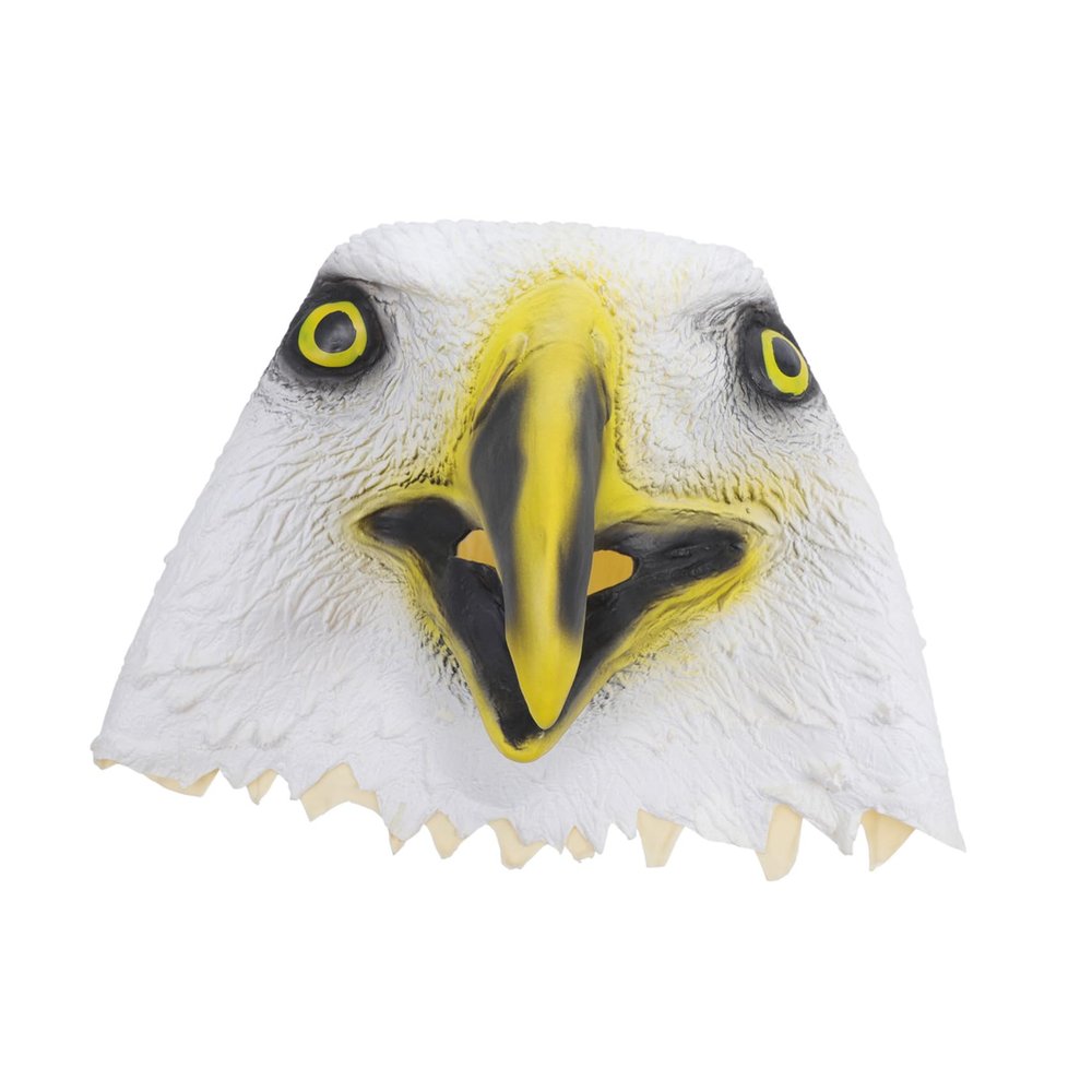 BRIGHTFUFU Funny Eagle Head Animal Mask Lightweight Comfortable Halloween Costume Party Cosplay Accessory for Masquerade and Scary Dress-up Events
