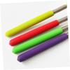 COOLHIYA 3pcs Extendable Insects Nets with Telescopic Stainless Steel Poles Large Pocket Catching Nets for Outdoor Exploration Safe Rubber Handles Bug and Fishing view 2