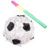 BCOATH 2Pcs Football Soccer Pinata with Stick Paper Sports Ball Birthday Decoration for Soccer Theme Parties and Football Celebrations Indoor Outdoor Use view 1