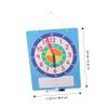 KOMBIUDA Dry Erase Educational Clock Board with Movable Hands Large Writable Surface for Teaching Analog and Digital Portable Educational for Classroom Practice view 2