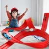 Toy Car Track Set, Flexible with Suction Cups, Roll-up Race Track Toy Car Set, for Racing for Yard Balcony Indoor Outdoor Bedroom Boys Girls Toddler Preschoolers view 2