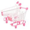 HAKIDZEL 2pcs Mini Grocery Shopping Cart for Lightweight Pretend Play Ornaments for Dollhouse Small Carts for Fun Interactive Role Play view 1