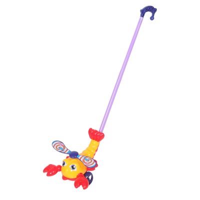 HAKIDZEL Push and Pull Lobster for Developmental Play Sturdy Walker Featuring Safe Design Stable Support for Early Walking Practice Indoors and Outdoors Random Color