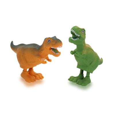 BRIGHTFUFU 4PCS Wind-up Dinosaur Plastic Clockwork Models Funny Jumping Action Safe Smooth Design Random Colors Creative Gift for Easter Baskets and Spring Parties Random Color