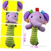 HAKIDZEL Year Plush Hand Rattle Elephant Hand Bell Educational Early Learning for Boys with Sound and Colorful Design to Develop Hearing and Motor Skills view 4