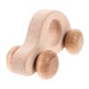 HAKIDZEL Wooden Grip Push Car for Boy Girl Beech Wood Handheld Vehicle with Movable Wheels Smooth Sanded Edges for Easy Grasping and Pushing Shock-Resistant Educational for Boy Girl view 1