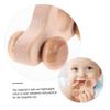 HAKIDZEL Wooden Grip Push Car for Boy Girl Beech Wood Handheld Vehicle with Movable Wheels Smooth Sanded Edges for Easy Grasping and Pushing Shock-Resistant Educational for Boy Girl view 2