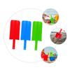 BRIGHTFUFU 3Pcs Beach Sand Shovels for Lightweight Plastic Digging in Red Blue Green Safe PP Material Scoop Spades for Sandcastle Building and Outdoor Play view 3