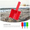 BRIGHTFUFU 3Pcs Beach Sand Shovels for Lightweight Plastic Digging in Red Blue Green Safe PP Material Scoop Spades for Sandcastle Building and Outdoor Play view 4