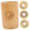 BCOATH Divination Game with Copper Coins Buddhist Fortune-Telling Bucket Pot Traditional Chinese Feng Shui Divination Tool for Home Temple Office Use view 1