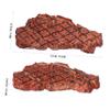 BCOATH Decorative Fake Steak Model Simulation Artificial Cooked Meat for Party Photography Props Kitchen Display Educational Use view 2