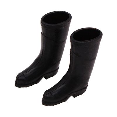 BCOATH Scale Miniature Rain Boots for Dollhouse Garden Accessories Realistic Black Small Rain Shoes with Fine Detail and Decorative Mini House Scene Props
