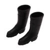 BCOATH Scale Miniature Rain Boots for Dollhouse Garden Accessories Realistic Black Small Rain Shoes with Fine Detail and Decorative Mini House Scene Props view 1
