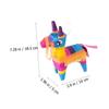 BCOATH 2pcs Handmade Traditional Mexican Donkey Pinata with Hanging Loop Paper Party for Birthday Celebrations Cinco De Mayo Festive Decor view 2