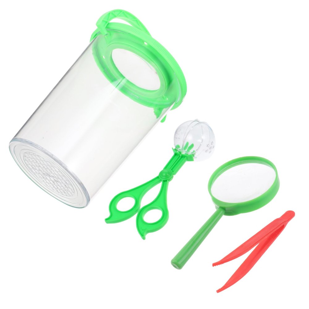 Gogogmee Insect Observation Barrel Outdoor Exploration Tool Science Plaything Explorer Kit for Live Bug and Plant Study Educational Nature Observation Container
