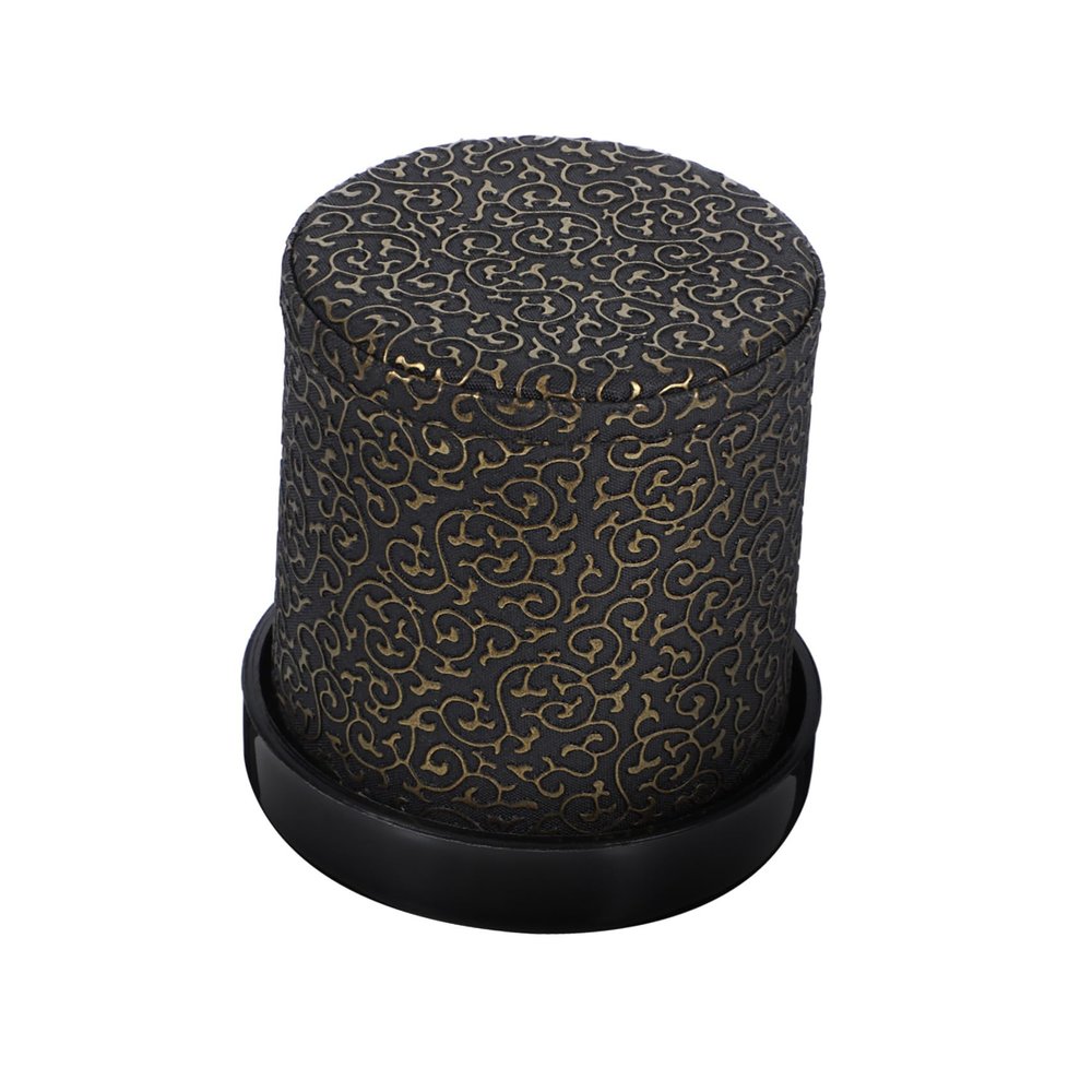 ORFOFE Silent Leather Dice Cup with Dice and Base Bar Props for Ktv Party Games Compact Travel-Friendly for Game Accessories