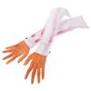 COOLHIYA 2 pcs Realistic Halloween Fake Blood Hands Lightweight Scary Prank Props for Party Decor Cosplay and Haunted House Accessories view 1