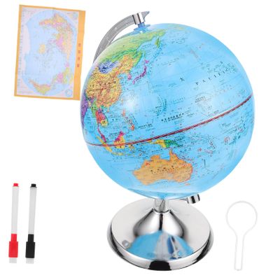 BCOATH Terrestrial Globe for Rotating Stable Base Educational Geography Teaching Aid and Modern Living Decor Desktop Earth Map for Students and Home Display