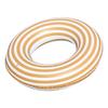 KONTONTY Inflatable Swim Ring for Adults Thickened PVC Float Tube with Orange Stripes Lightweight and Portable Outdoor Pool Easy to Inflate and Deflate Suitable for Swimming and Water Fun view 1