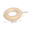 KONTONTY Inflatable Swim Ring for Adults Thickened PVC Float Tube with Orange Stripes Lightweight and Portable Outdoor Pool Easy to Inflate and Deflate Suitable for Swimming and Water Fun view 2