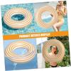 KONTONTY Inflatable Swim Ring for Adults Thickened PVC Float Tube with Orange Stripes Lightweight and Portable Outdoor Pool Easy to Inflate and Deflate Suitable for Swimming and Water Fun view 4