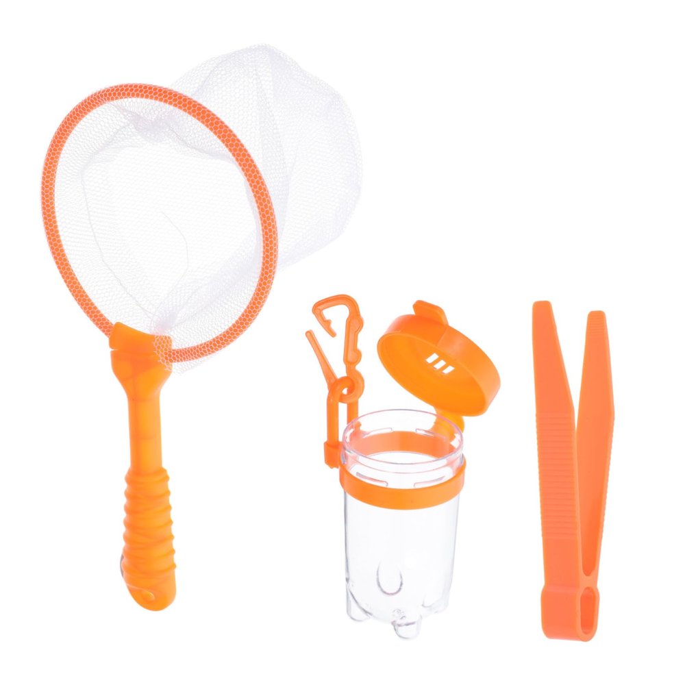 HAKIDZEL Bug Catching Kit with Butterfly Net Observation Bottle and Tweezers for Outdoor Exploration and Science Experiments Abs Material Safe Insect Catching Tools for Boys and Adventure