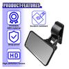 YoRise Car Mirror for Baby, Clip-on Wide Angle Rear View Convex Mirrors, Car Seat Mirror for Baby Rear Facing, 360 Adjustable Car Seat Mirrors for Viewing Infant Toddler Child (Square) view 3