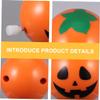 FELTECHELECTR Halloween Orange Pumpkin Wind-up for Clockwork Spring Jumping for Ages Safe Smooth Design and Party Favor to Develop Practical Skills view 3