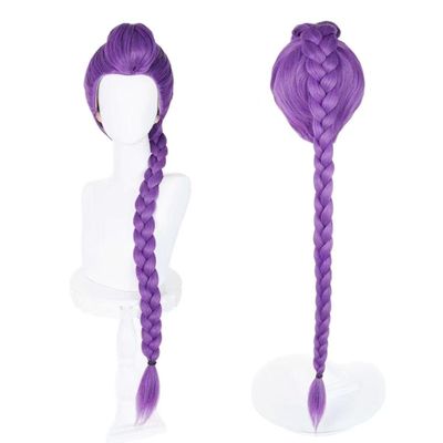 Cosplay Wig Collection, Long Braided Style, Purple Pink and Black Colors Available, Heat Resistant Synthetic Hair (Green Boy)