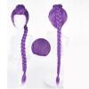 Cosplay Wig Collection, Long Braided Style, Purple Pink and Black Colors Available, Heat Resistant Synthetic Hair (Green Boy) view 3