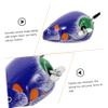 KOMBIUDA 4pcs Iron Clockwork Random Color Animal Wind Up Jumping for Boys Frog Rooster Hare Random Color view 2