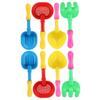 BRIGHTFUFU 8pcs Beach Sand Shovels Lightweight Plastic Sand for Boys and Shovel Random Color view 1