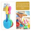 BRIGHTFUFU 8pcs Beach Sand Shovels Lightweight Plastic Sand for Boys and Shovel Random Color view 2