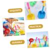 BRIGHTFUFU 8pcs Beach Sand Shovels Lightweight Plastic Sand for Boys and Shovel Random Color view 3