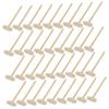 HAKIDZEL 36pcs Wooden Mallets Smooth Polished Mini Hammers for Safe Natural Wood Hand Training Interactive Play Tool view 1